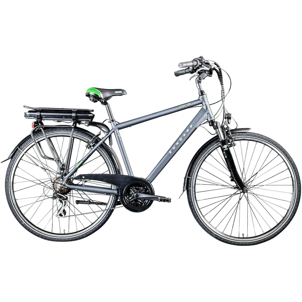Zündapp E-Bike »Z802 Herren« 21 Gang Shimano Altus RD-M310 Heckmotor 250 W Pedelec Elektrofahrrad für Herren Trekkingrad auf Rechnung bestellen