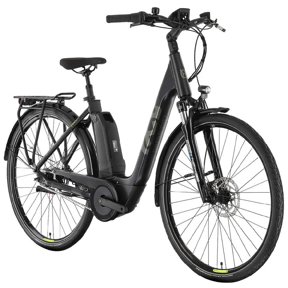 Husqvarna E-BICYCLES E-Bike »E-Citybike Grand City Y2« 9 Gang Tektro RD-T350 Mittelmotor 250 W (28 Zoll Yamaha Motor Scheibenbremsen mit Straßenzulassung) Pedelec Elektrofahrrad für Herren u. Damen Cityrad tiefer Einstieg Online Shopping