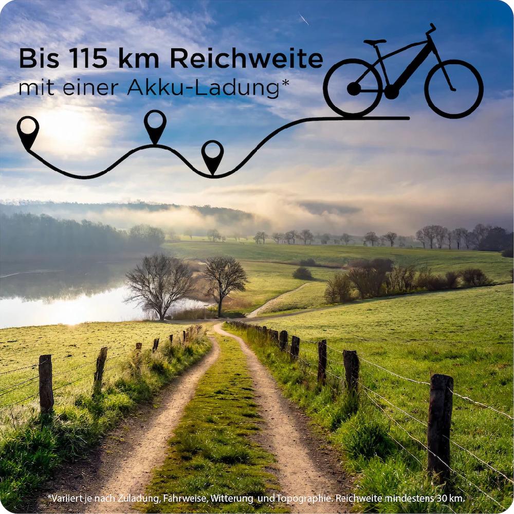 Zündapp E-Bike »Z240« 9 Gang Shimano Alivio RD-M3100 SGS Mittelmotor 250 W E Bike Mountainbike 24 Zoll Elektro Bike 130-145 cm Jugendliche ab 8 auf Rechnung bestellen Saisonschlussverkauf