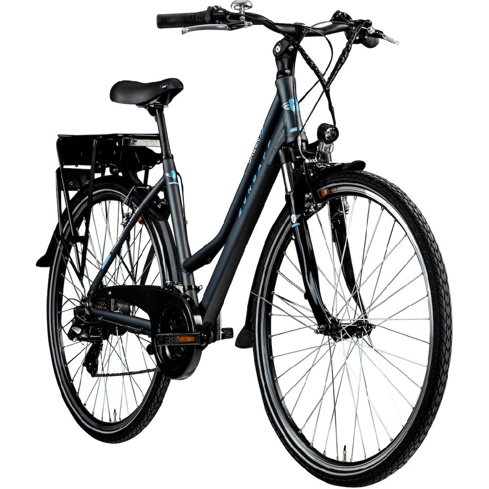 Zündapp E-Bike »Green 7.7 Damen« 21 Gang Shimano Altus RD-M310 Heckmotor 250 W Pedelec Elektrofahrrad für Damen Trekkingrad Black Friday