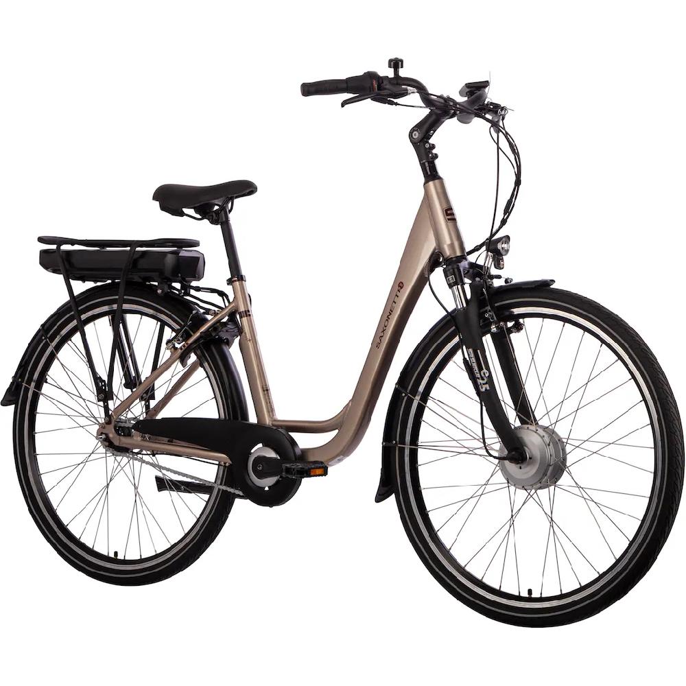 SAXONETTE E-Bike »City Plus« 7 Gang Shimano Nexus Frontmotor 250 W Pedelec Elektrofahrrad für Damen u. Herren Cityrad Cyber Monday