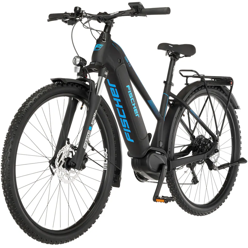FISCHER Fahrrad E-Bike »TERRA 4.5i 522« 10 Gang Shimano Deore Mittelmotor 250 W (mit Schloss) Pedelec Elektrofahrrad für Damen u. Herren ATP auf Rechnung Vatertagsangebot