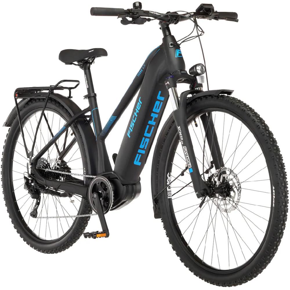 FISCHER Fahrrad E-Bike »TERRA 4.5i 522« 10 Gang Shimano Deore Mittelmotor 250 W (mit Schloss) Pedelec Elektrofahrrad für Damen u. Herren ATP auf Rechnung Vatertagsangebot