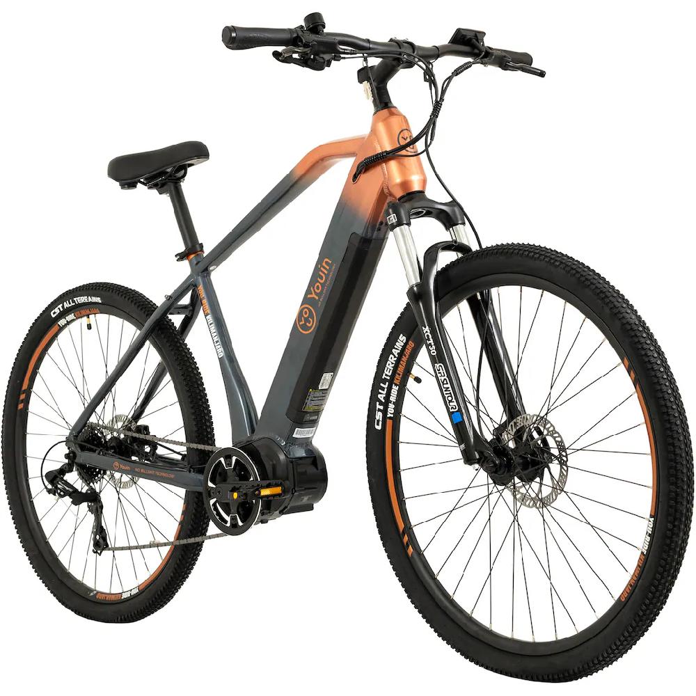TOTEM E-Bike »FJ-M« 8 Gang Shimano Tourney Mittelmotor 250 W Pedelec Elektrofahrrad für Damen u. Herren MTB Mountainbike auf Rechnung Valentinstagsangebot