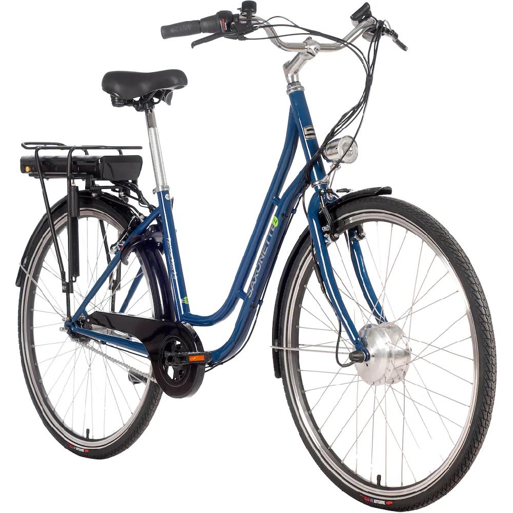 SAXONETTE E-Bike »Fashion Plus 2.0« 7 Gang Shimano Frontmotor 250 W Pedelec Elektrofahrrad für Damen u. Herren Cityrad Lagerräumung