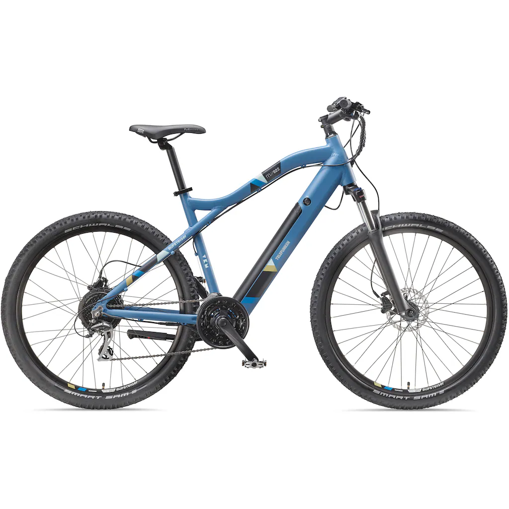 Telefunken E-Bike »Aufsteiger M922« 24 Gang Shimano Acera Heckmotor 250 W Pedelec Elektrofahrrad für Damen u. Herren MTB Mountainbike