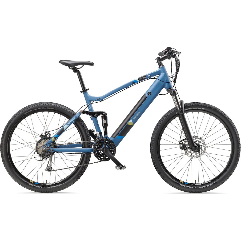 Telefunken E-Bike »Aufsteiger M935« 24 Gang Shimano Acera Heckmotor 250 W Pedelec Elektrofahrrad für Damen u. Herren MTB Mountainbike auf Raten