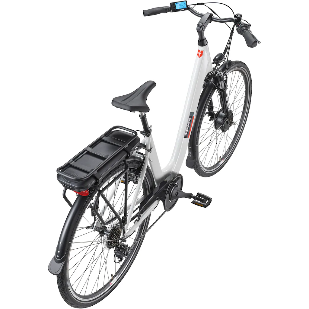 Telefunken E-Bike »Multitalent RC825« 7 Gang Shimano Frontmotor 250 W (28 Zoll Straßenzulassung ca. 100 km Reichweite) Pedelec Elektrofahrrad für Herren u. Damen tiefer Einstieg Cityrad auf Rechnung online kaufen Räumungsverkauf