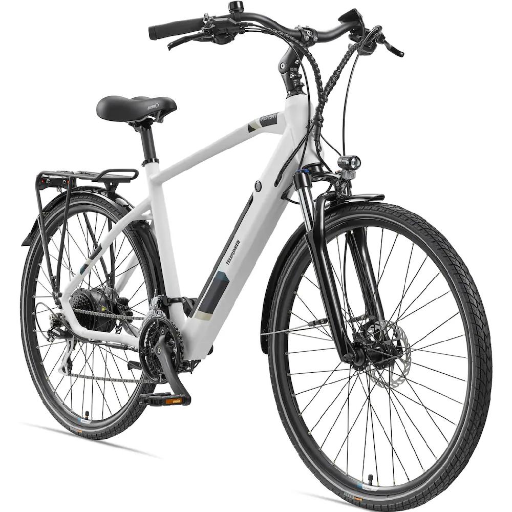 Telefunken E-Bike »Expedition XC941« 24 Gang Shimano Acera Heckmotor 250 W (ca. 100 km Reichweite-hydraulische Scheibenbremsen-Straßenzulassung) Trekking Elektrofahrrad Herren 28 Zoll 36 V 417 6 Wh Akku Pedelec Tiefpreis