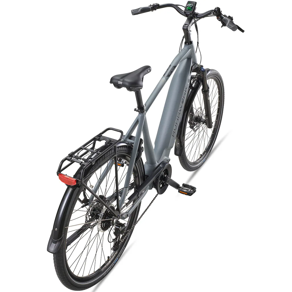 RUHRWERK E-Bike »MT800 Herren« 8 Gang Shimano Acera Mittelmotor 250 W Pedelec Elektrofahrrad für Herren Trekkingrad auf Rechnung bestellen Sonderangebot der Fabrik