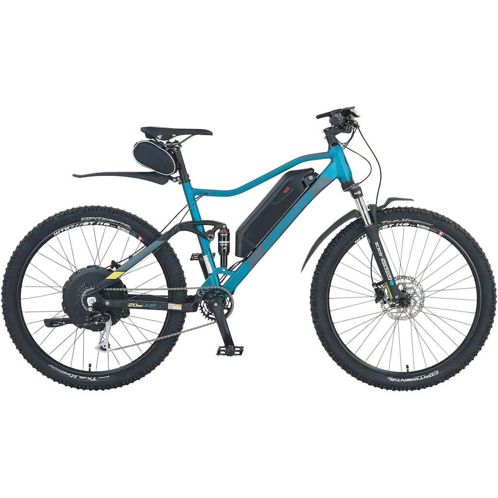 Prophete E-Bike »Graveler« 9 Gang Shimano Alivio Heckmotor 250 W Pedelec Elektrofahrrad für Damen u. Herren MTB Mountainbike