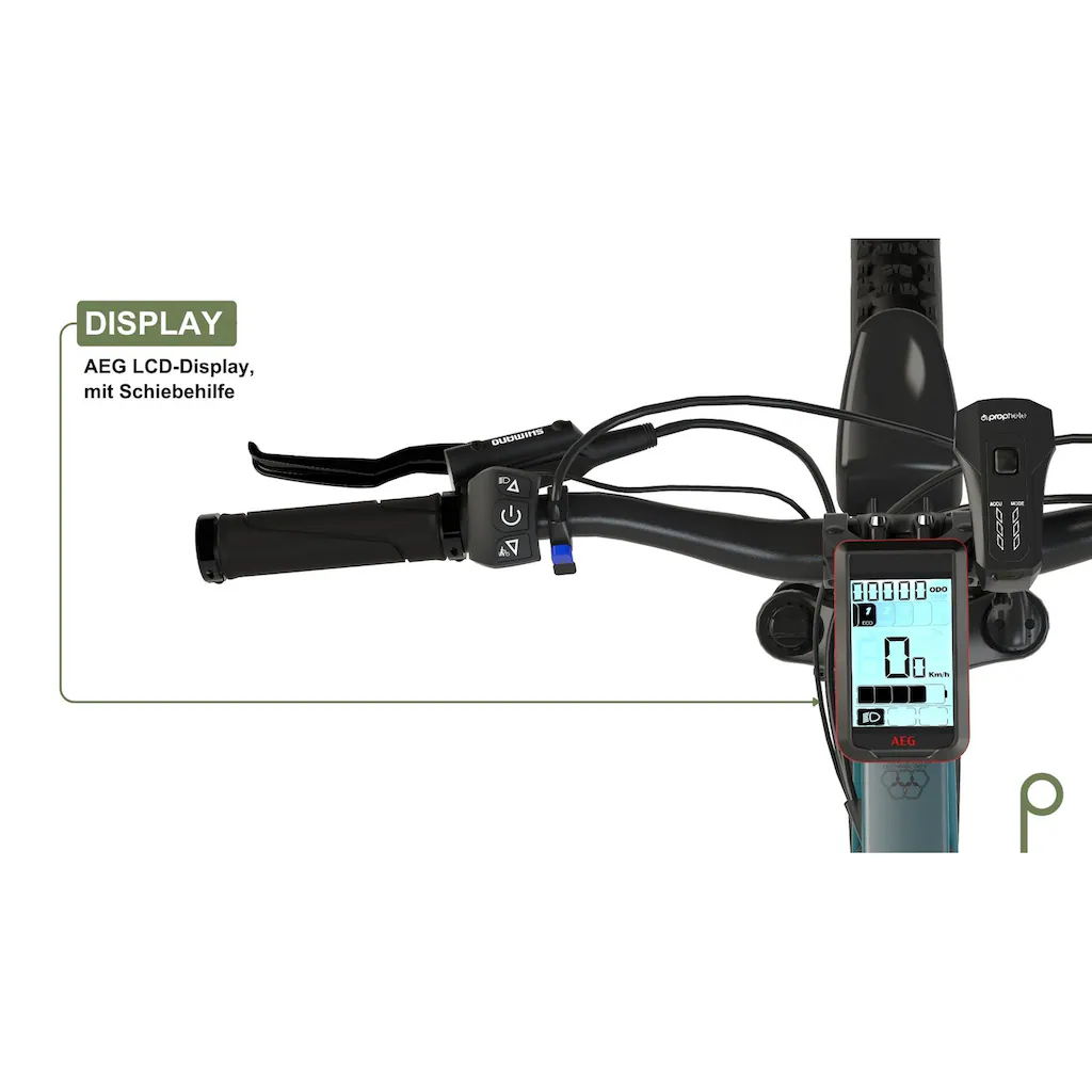 Prophete E-Bike »Graveler« 9 Gang Shimano Alivio Heckmotor 250 W Pedelec Elektrofahrrad für Damen u. Herren MTB Mountainbike Discount Store für neue Produkte