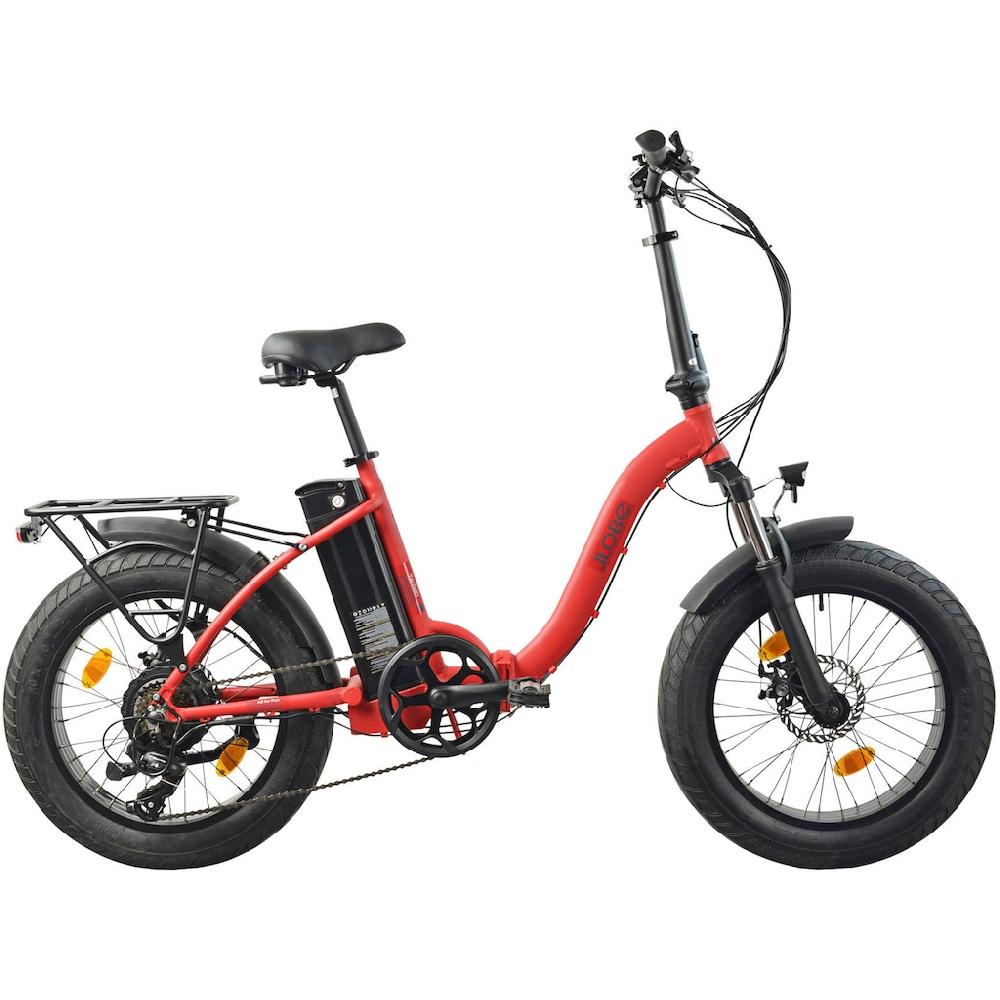 LLobe E-Bike »Elektro Faltrad 20" Terrain rot« Shimano Tourney Heckmotor 250 W