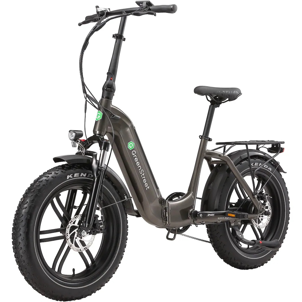 GreenStreet E-Bike »Tiefeinsteiger Klapprad GS5« 7 Gang Shimano Heckmotor 250 W (Set 2 tlg. mit Akku-Ladegeräte Fat Tires) Pedelec Elektrofahrrad für Damen u. Herren Klapprad auf Rechnung online bestellen Kostenloser Versand international