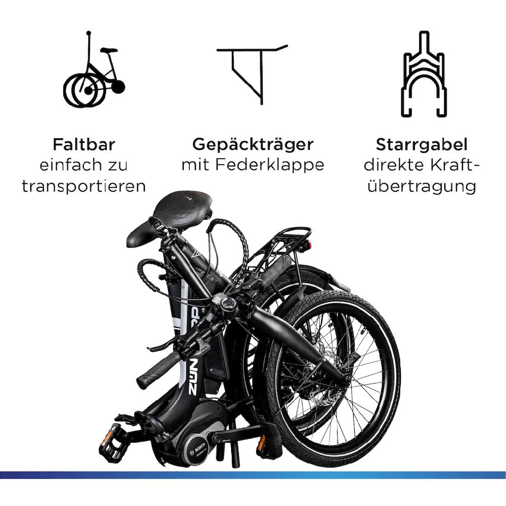 Zündapp E-Bike »X100« 9 Gang Shimano Sora Mittelmotor 250 W Pedelec Elektrofahrrad für Damen u. Herren Faltrad Online
