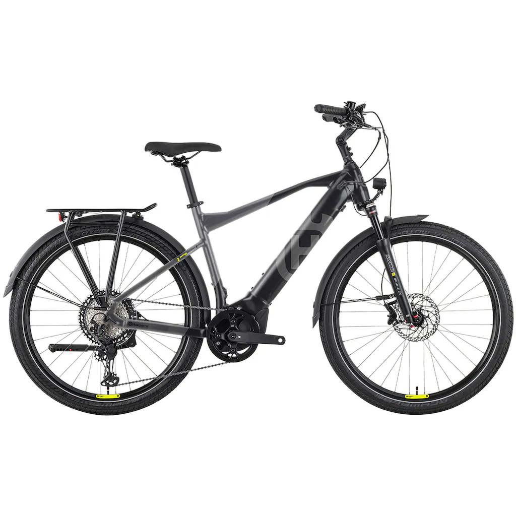 Husqvarna E-BICYCLES E-Bike »E-Trekkingbike Pather 2 Herren« 11 Gang Tektro RD-M550 Mittelmotor 250 W (27 5 Zoll Yamaha Motor Scheibenbremsen mit Straßenzulassung) Pedelec Elektrofahrrad für Herren Trekkingrad