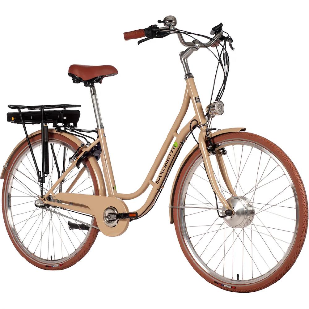 SAXONETTE E-Bike »Style Plus 2.0« 3 Gang Shimano Frontmotor 250 W Pedelec Elektrofahrrad für Damen u. Herren Cityrad auf Rechnung Hotsell