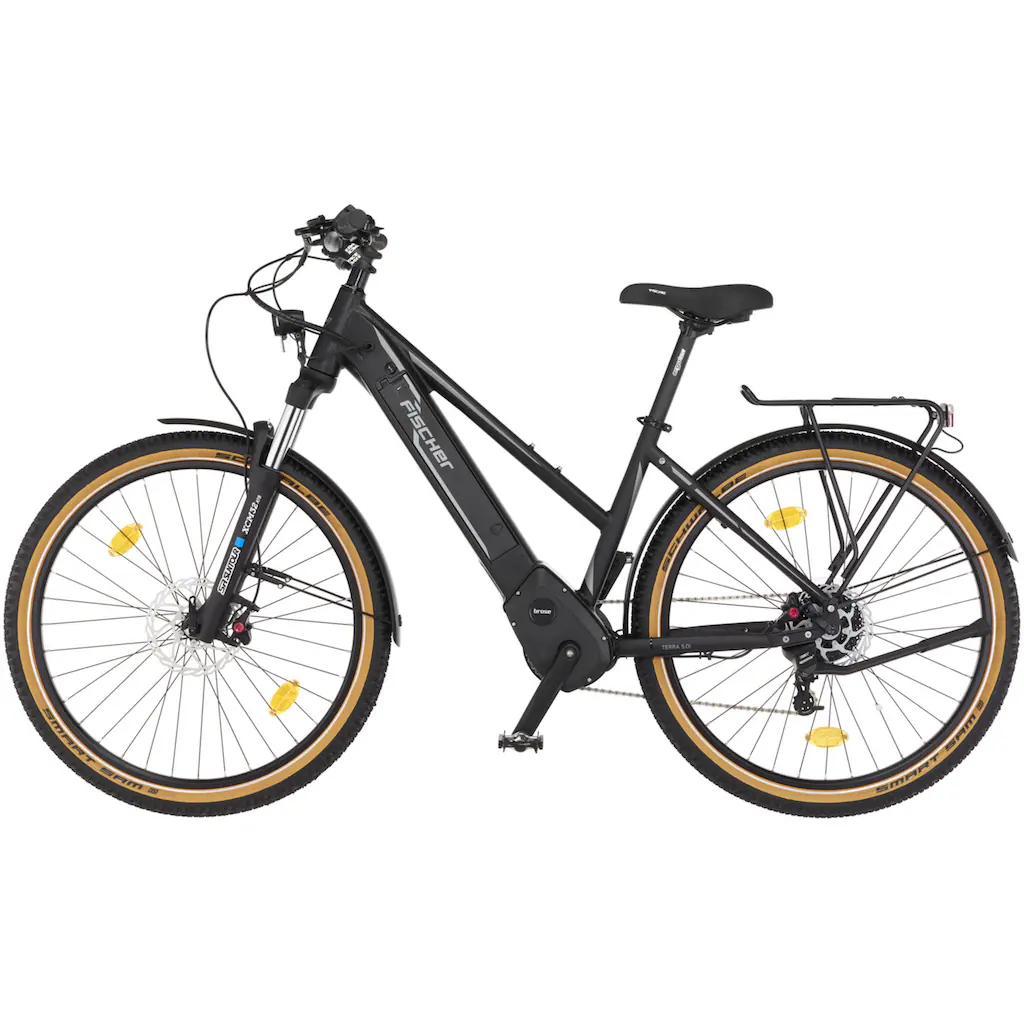 FISCHER Fahrrad E-Bike »TERRA 5.0i 504 sw« 10 Gang Clarks (mit Akku-Ladegerät-mit Werkzeug) Pedelec Elektrofahrrad für Damen u. Herren Meist gekauft