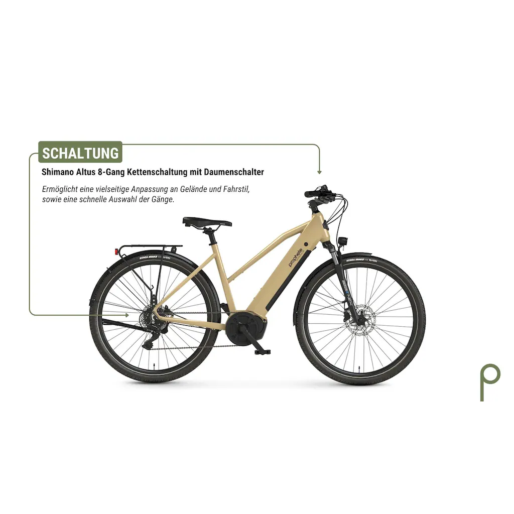 Prophete E-Bike »Entdecker 3.4« 8 Gang Shimano Mittelmotor 250 W Pedelec Elektrofahrrad für Damen Trekkingrad auf Rechnung bestellen Blitzverkäufe