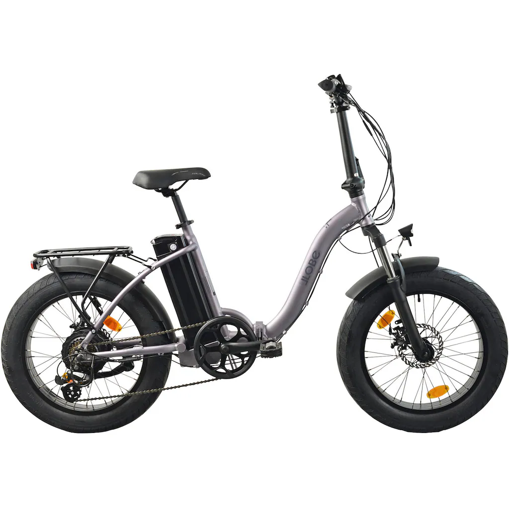 LLobe E-Bike »Elektro Faltrad 20" Terrain grau« Shimano Tourney Heckmotor 250 W