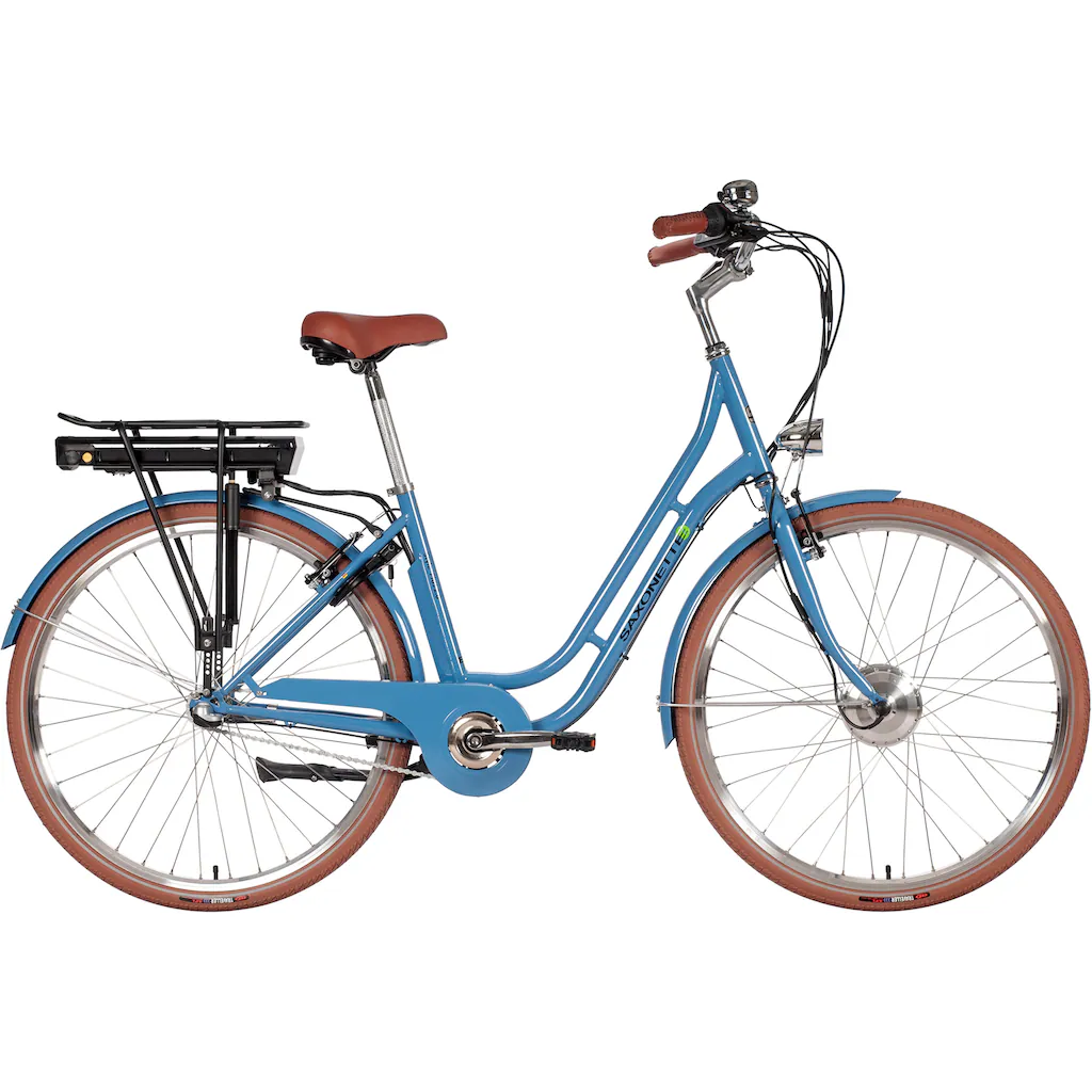 SAXONETTE E-Bike »Style Plus 2.0« 3 Gang Frontmotor 250 W (mit Akku-Ladegerät) Pedelec Elektrofahrrad für Damen u. Herren Cityrad auf Raten
