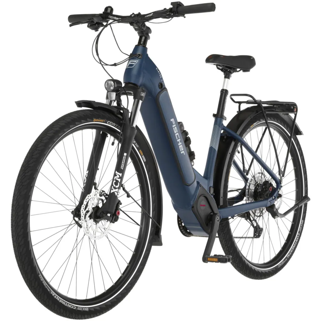 FISCHER Fahrrad E-Bike »VIATOR 8.0i Damen 43« 12 Gang SRAM Eagle SX Mittelmotor 250 W (mit Faltschloss) Pedelec Elektrofahrrad für Damen u. Herren Trekkingrad auf Rechnung Jubiläumsangebot