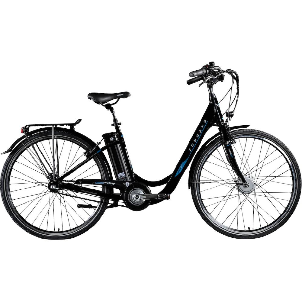 Zündapp E-Bike »Green 2.7« 3 Gang Shimano Nexus Frontmotor 250 W Pedelec Elektrofahrrad für Damen u. Herren Cityrad auf Rechnung bestellen