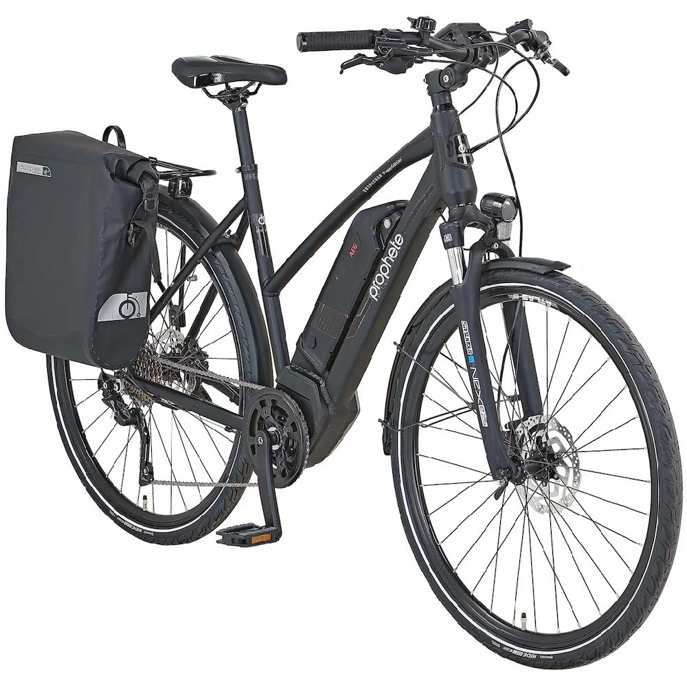 Prophete E-Bike »Entdecker PowerEdition« 10 Gang Shimano Deore Mittelmotor 250 W (mit Seitentasche) Pedelec Elektrofahrrad für Damen u. Herren Trekkingrad Neuheiten
