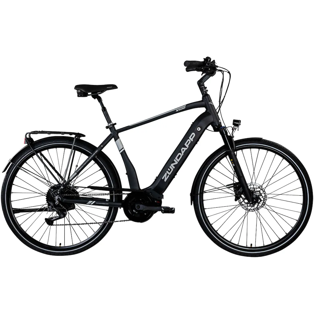 Zündapp E-Bike »X500« 11 Gang Shimano Deore Mittelmotor 250 W Pedelec Elektrofahrrad für Damen u. Herren Trekkingrad