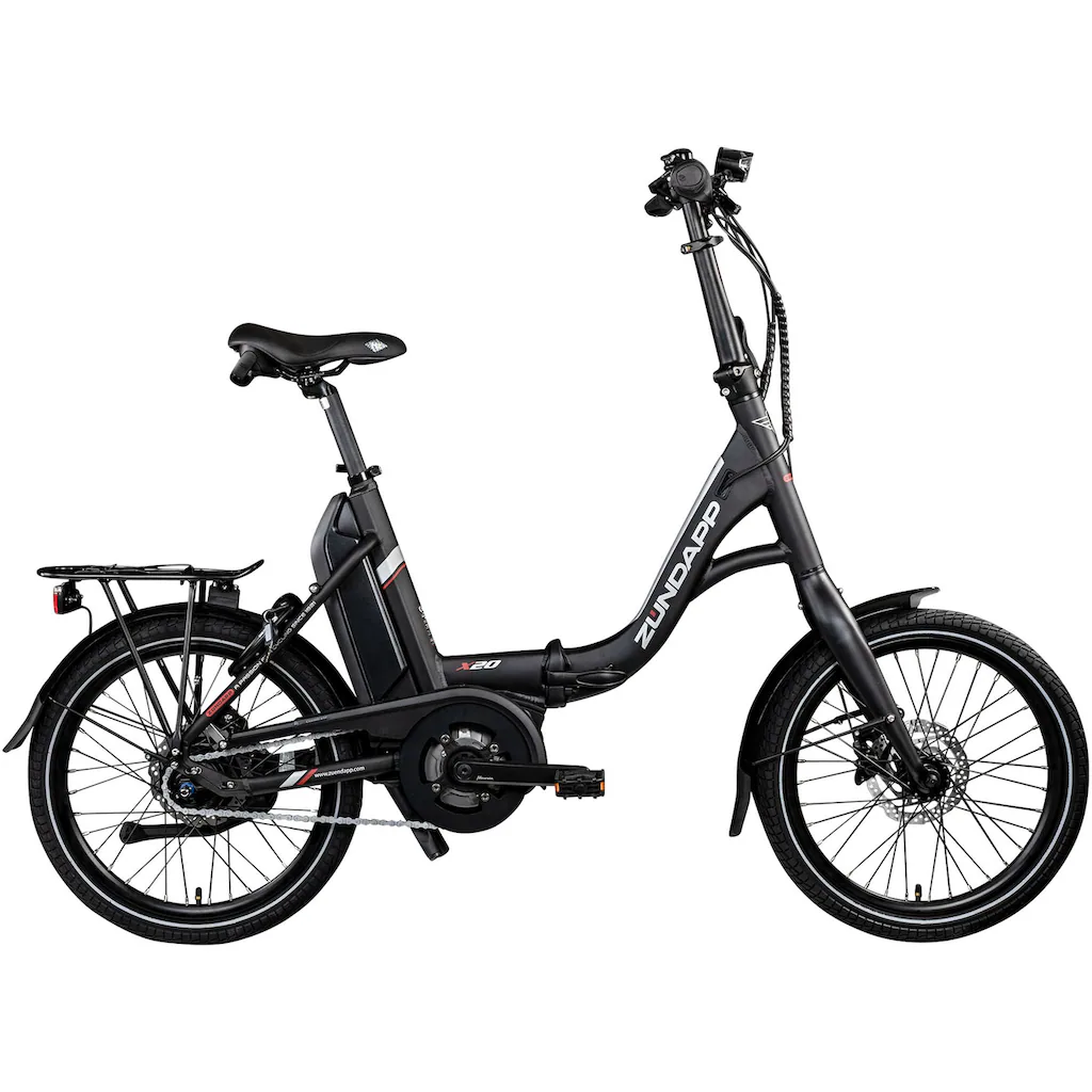 Zündapp E-Bike »X20« 7 Gang Shimano Nexus Mittelmotor 250 W Pedelec Elektrofahrrad für Damen u. Herren Faltrad