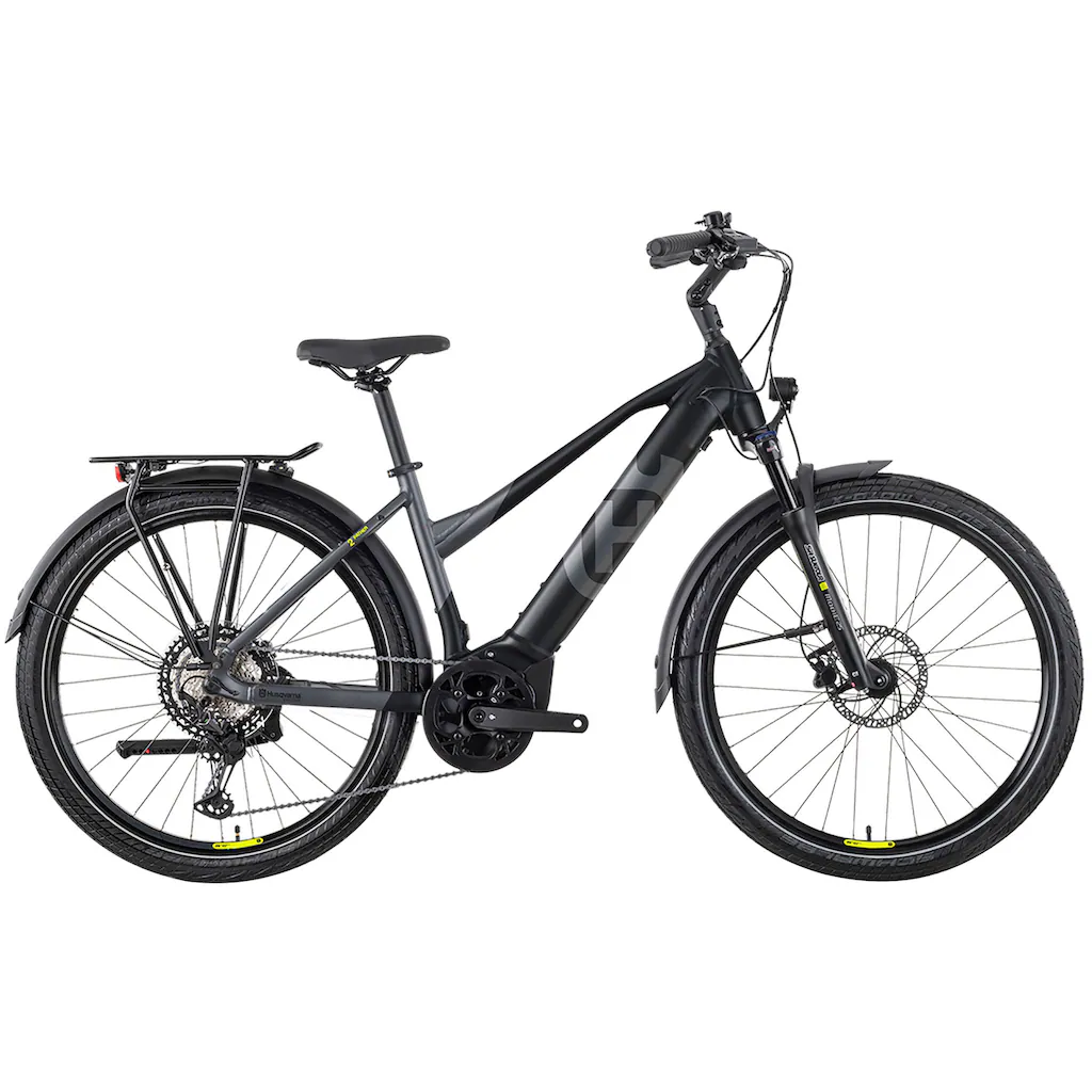 Husqvarna E-BICYCLES E-Bike »E-Trekkingbike Pather 2 Damen« 11 Gang Tektro RD-M550 Mittelmotor 250 W (27 5 Zoll Yamaha Motor Scheibenbremsen mit Straßenzulassung) Pedelec Elektrofahrrad für Damen Trekkingrad auf Rechnung