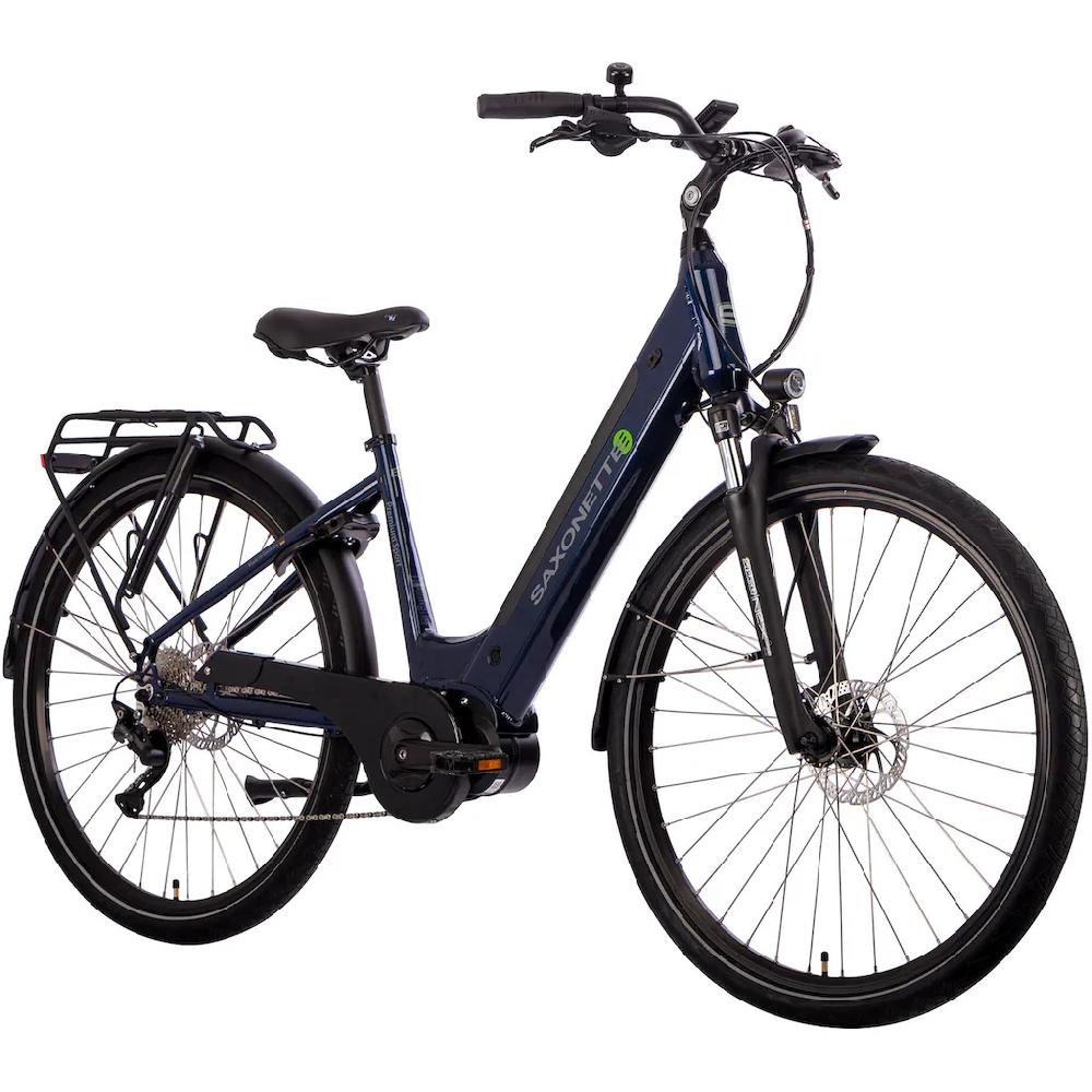 SAXONETTE E-Bike »Premium Sport (Wave)« 10 Gang Mittelmotor 250 W Pedelec Elektrofahrrad für Damen u. Herren Trekkingrad auf Rechnung kaufen Tägliche Deals