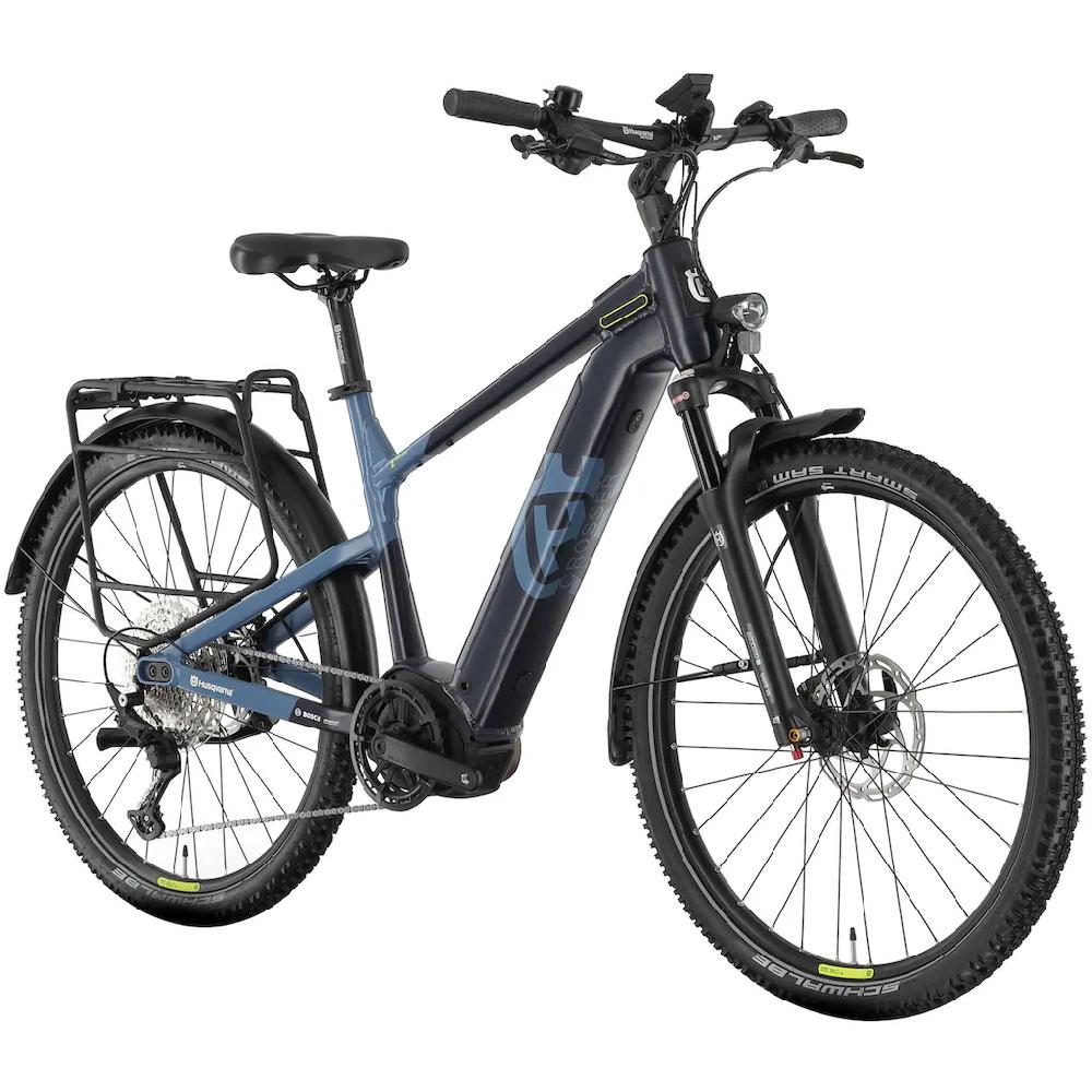 Husqvarna E-BICYCLES E-Bike »E-Trekkingbike Crosser 2« 11 Gang Shimano Deore RD-M5100 Mittelmotor 250 W (27 5 Zoll Bosch Motor Scheibenbremsen mit Straßenzulassung) Pedelec Elektrofahrrad für Herren u. Damen Trekkingrad Tiefpreis