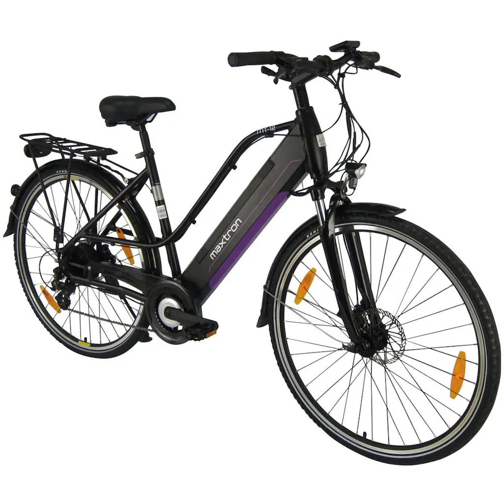 Maxtron E-Bike »MT 12« 8 Gang Shimano Altus Heckmotor 250 W Pedelec Elektrofahrrad für Damen u. Herren Trekkingrad auf Rechnung bestellen