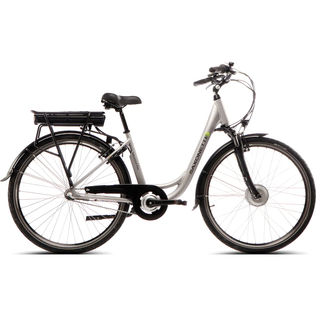 SAXONETTE E-Bike »Advanced Plus« 3 Gang Shimano SHIMANO Nexus Frontmotor 250 W (mit Akku-Ladegerät u. integr. Rahmenschloss) Pedelec Elektrofahrrad für Damen u. Herren Cityrad