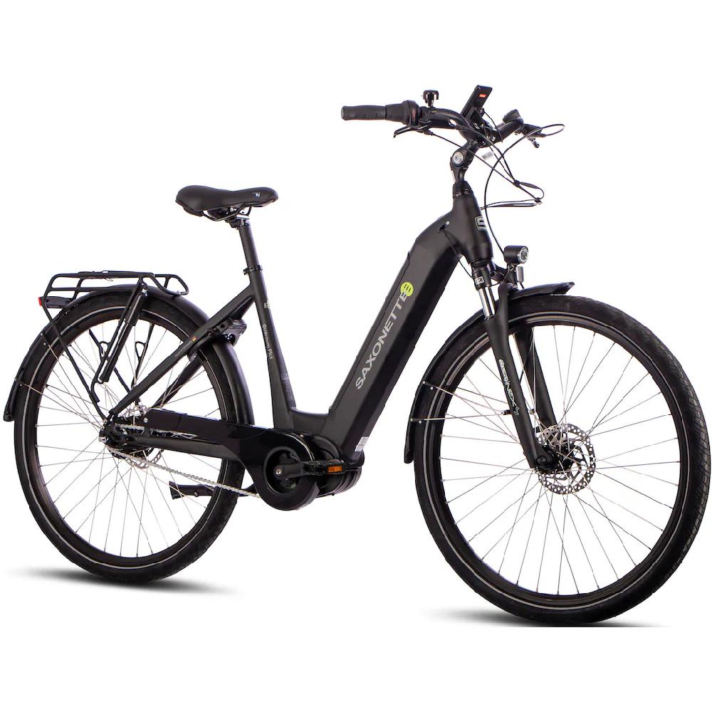 SAXONETTE E-Bike »Quantum Plus« 8 Gang Shimano Nexus Mittelmotor 250 W Pedelec Elektrofahrrad für Damen u. Herren Cityrad auf Rechnung bestellen Bis zu 50% Rabatt