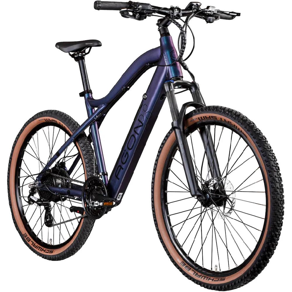 AGON E-Bike »Alpha« 24 Gang Heckmotor 250 W Pedelec Elektrofahrrad für Damen u. Herren MTB Mountainbike auf Raten