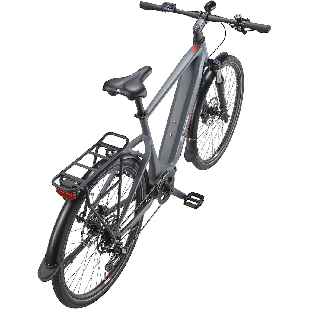 Telefunken E-Bike »SUV710« 9 Gang Shimano Mittelmotor 250 W (27 5 Zoll Straßenzulassung Scheibenbremsen) Pedelec Elektrofahrrad für Herren u. Damen Trekkingrad Cityrad auf Raten Bis zu 55% Rabatt