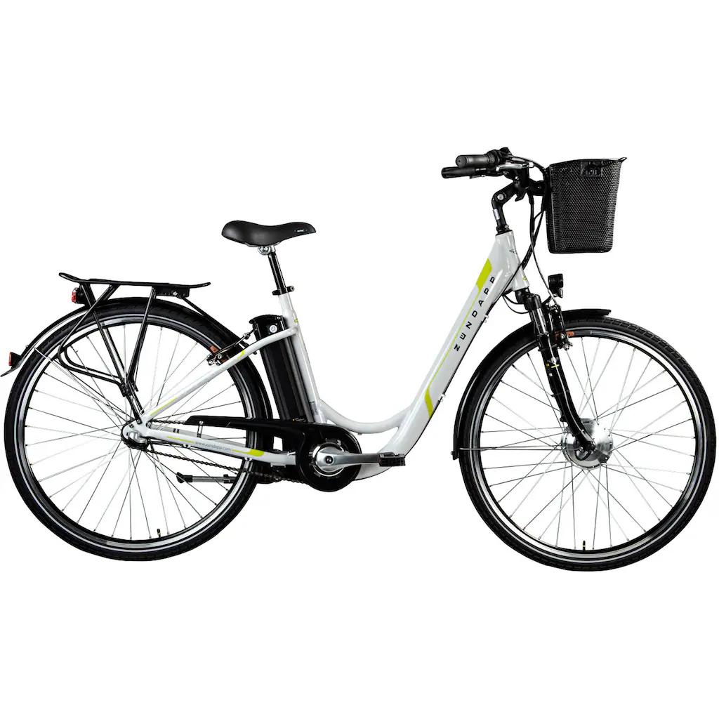 Zündapp E-Bike »Z510« 3 Gang Shimano Nexus SC-3C41 Frontmotor 250 W Pedelec Elektrofahrrad für Damen u. Herren Cityrad