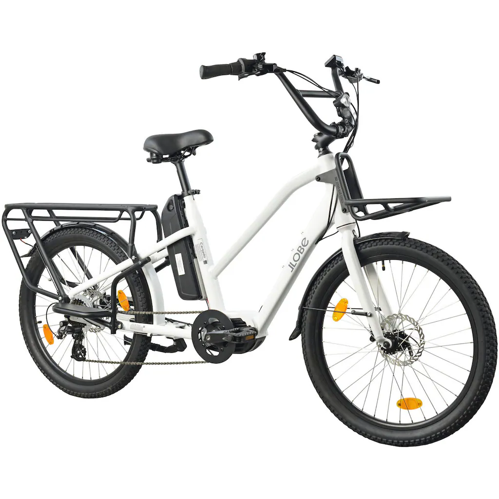 LLobe E-Bike »Cargo City E-Bike Cargado« Shimano Tourney Mittelmotor 250 W auf Rechnung Kostenloser Versand international