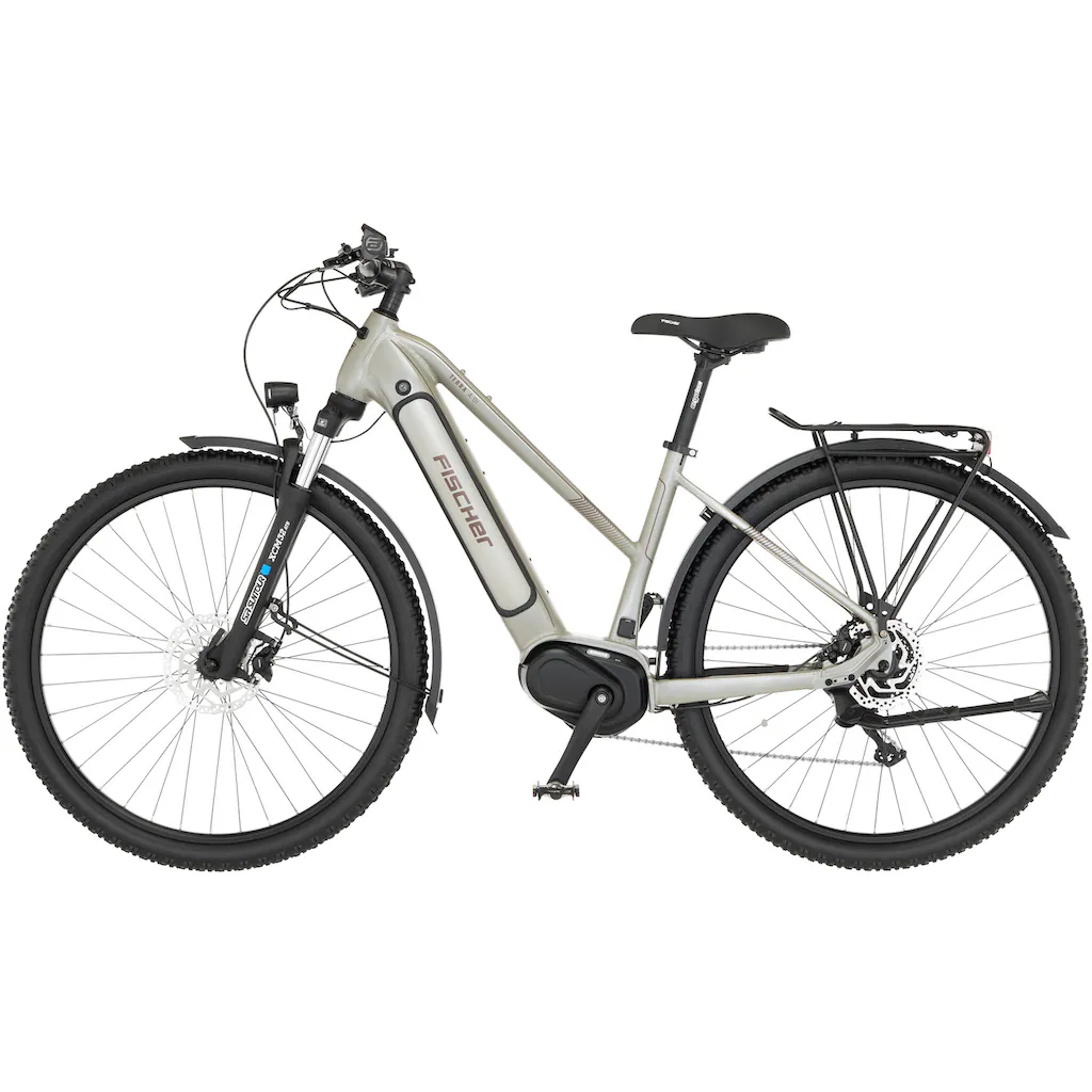 FISCHER Fahrrad E-Bike »TERRA 4.0i 45« 10 Gang Shimano Deore Mittelmotor 250 W (mit Fahrradschloss) Pedelec Elektrofahrrad für Damen u. Herren ATP auf Raten Fabrikladen