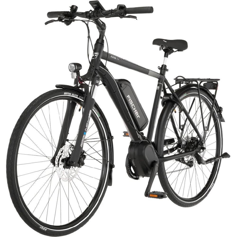 FISCHER Fahrrad E-Bike »VIATOR 3.0 Herren 55« 8 Gang Shimano Acera Mittelmotor 250 W (mit Faltschloss) Pedelec Elektrofahrrad für Damen u. Herren Trekkingrad auf Raten 2025