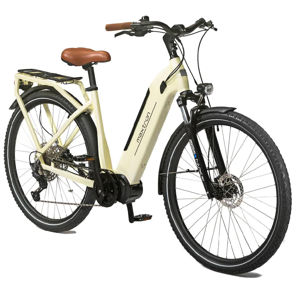 Maxtron E-Bike »MTS 21X« 11 Gang Shimano Deore Mittelmotor 250 W Pedelec Elektrofahrrad für Damen u. Herren Cityrad auf Rechnung online bestellen Auslauf