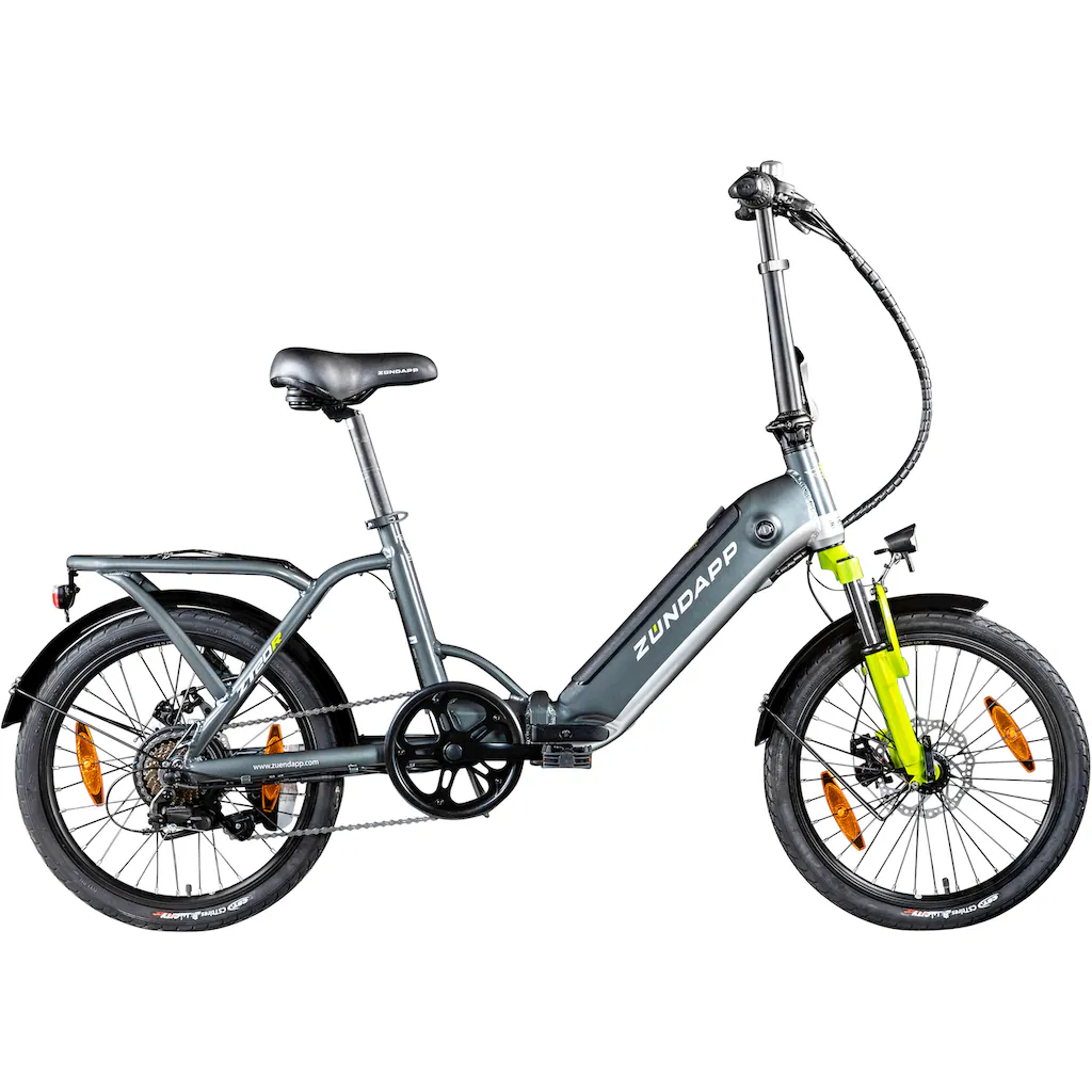 Zündapp E-Bike »ZT20R« 6 Gang Heckmotor 486 W Pedelec Elektrofahrrad für Damen u. Herren Faltrad auf Rechnung