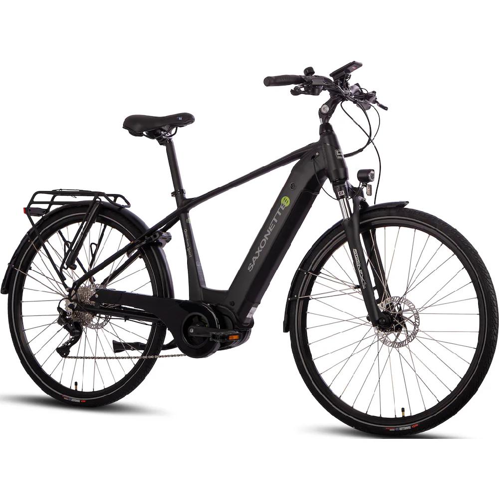 SAXONETTE E-Bike »Quantum Sport Man« 10 Gang Shimano Mittelmotor 250 W Pedelec Elektrofahrrad für Damen u. Herren Trekkingrad auf Rechnung online bestellen Schlussverkauf