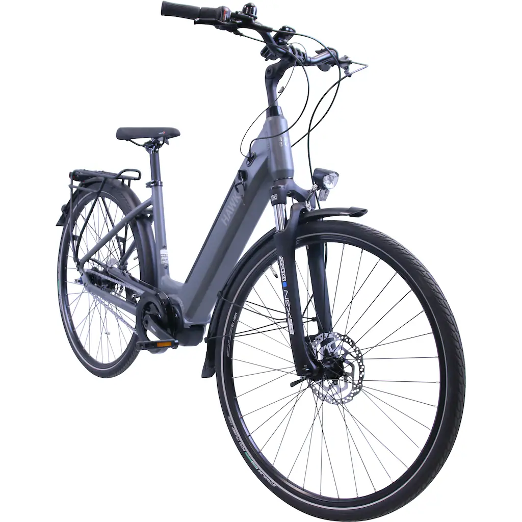 HAWK Bikes E-Bike »eCity Wave Integrated Lady STEPS« 7 Gang Shimano Nexus 7-Gang Mittelmotor 250 W Pedelec Elektrofahrrad für Damen u. Herren Cityrad auf Rechnung bestellen Blitzverkäufe