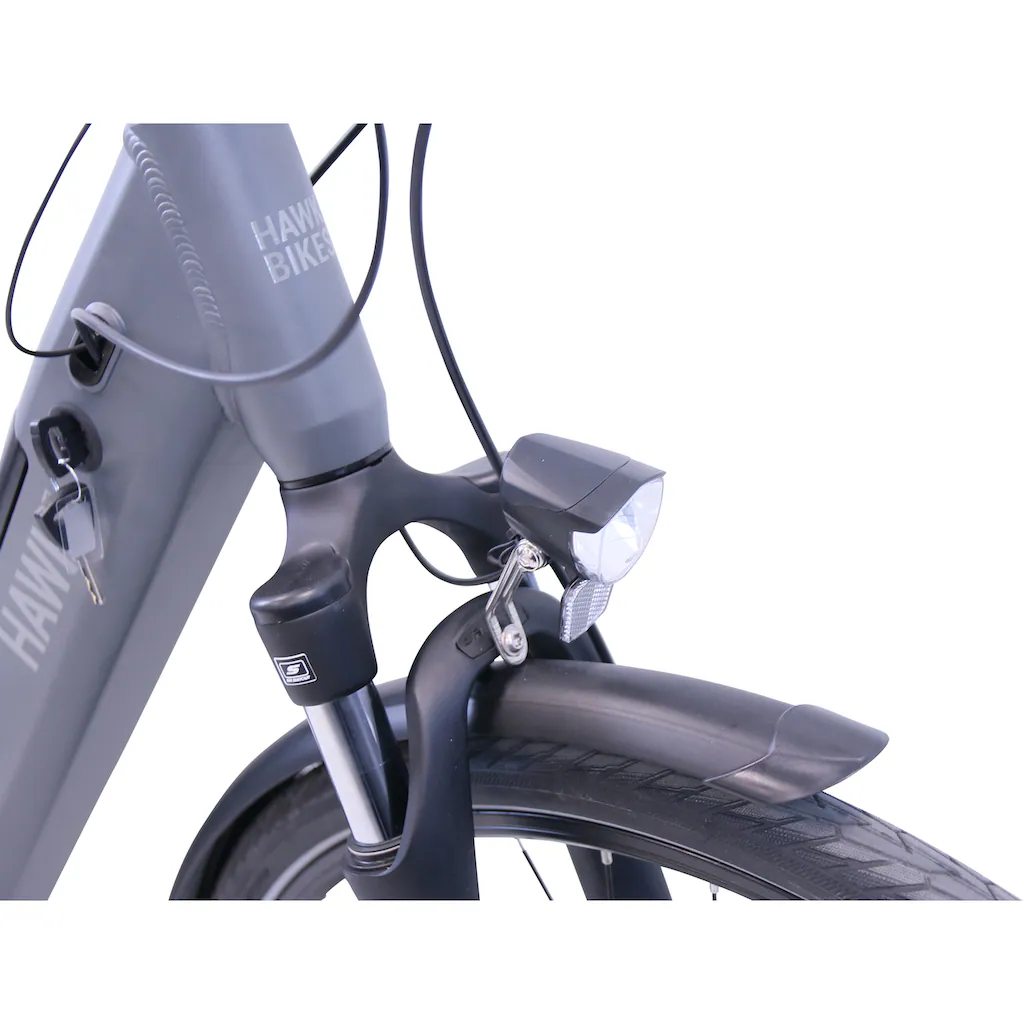 HAWK Bikes E-Bike »eCity Wave Integrated Lady STEPS« 7 Gang Shimano Nexus 7-Gang Mittelmotor 250 W Pedelec Elektrofahrrad für Damen u. Herren Cityrad auf Rechnung bestellen Blitzverkäufe