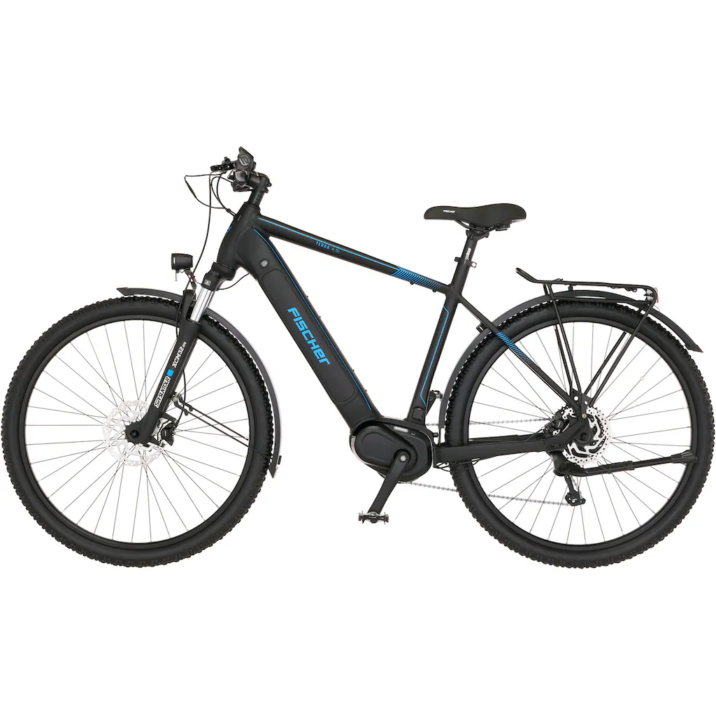 FISCHER Fahrrad E-Bike »TERRA 4.5i 522« 10 Gang Shimano Deore Mittelmotor 250 W (mit Schloss) Pedelec Elektrofahrrad für Damen u. Herren ATP Sonderangebot
