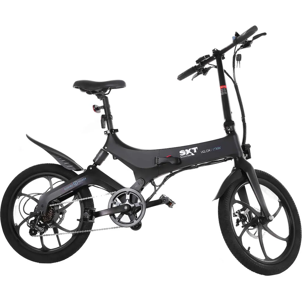 SXT Scooters E-Bike »Velox MAX« 6 Gang Heckmotor 250 W Pedelec Elektrofahrrad für Damen u. Herren auf Rechnung Günstig kaufen