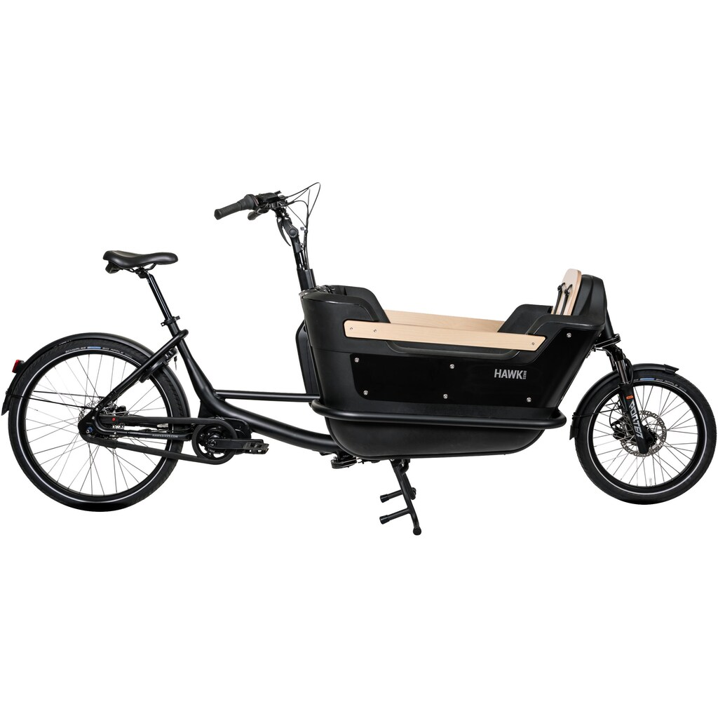 HAWK Bikes E-Bike »E-Cargo 2.2« 8 Gang Shimano Pedelec Elektrofahrrad für Damen u. Herren Lastenrad auf Raten